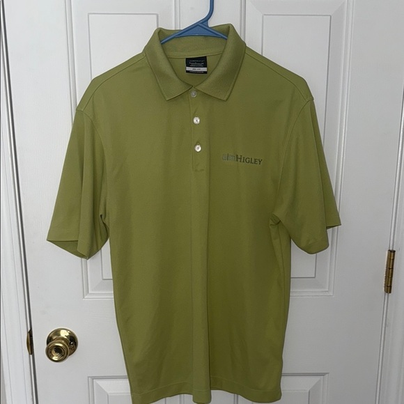 Nike Golf Dri-FIT Pique Polo - Green - Picture 1 of 8